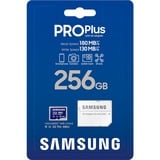 SAMSUNG PRO Plus 256 GB microSDXC (2023) geheugenkaart Blauw, UHS-I U3, Class 10, V30, A2