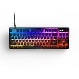 SteelSeries Apex Pro TKL, gaming toetsenbord Zwart, US lay-out, SteelSeries OmniPoint 2.0, RGB led, Double shot PBT-keycaps