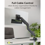 goobay Single Monitor Mount Gaming, 17 tot 49 inch monitorarm Zwart