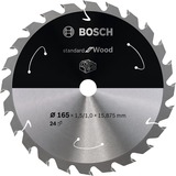 Bosch Standard for Wood cirkelzaagblad voor accuzagen 165 x 1,5 / 1 x 15,875 T24