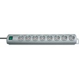 Brennenstuhl Primera-Line 8-voudige stekkerdoos Zilver, 8x stekker
