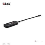 Club 3D USB-C naar Triple DisplayPort MST Hub Zwart, 4K60Hz