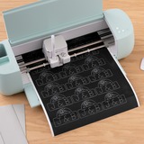 Cricut Smart Label - Permanent - Writable Black stickerfolie Zwart, 90 cm