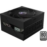 GIGABYTE AORUS ELITE GP-AE1000PM PG5, 1000 Watt voeding  Zwart, 6x PCIe, 1x 12VHPWR, Kabelmanagement