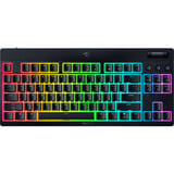 Razer BlackWidow V4 Low-Profile RGB mechanisch gaming toetsenbord Zwart, FR lay-out (AZERTY), Razer Low-Profile Orange, 80% (TKL)	