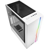 Sharkoon RGB Slider midi tower behuizing Wit | 3x USB-A | RGB | Tempered Glass