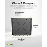 goobay TV Wall Mount Caravan FIXED (M), 23 to 42 inch wandmontage  Zwart