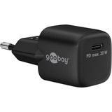 goobay USB-C PD GaN snellader Nano (20 W)  Zwart, 1x USB-C, Power Delivery 3.0