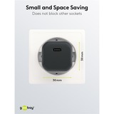goobay USB-C PD GaN snellader Nano (20 W)  Zwart, 1x USB-C, Power Delivery 3.0