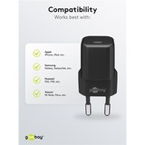 goobay USB-C PD GaN snellader Nano (20 W)  Zwart, 1x USB-C, Power Delivery 3.0