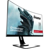 iiyama G-Master Red Eagle GB3266QSU-B1 32" Curved Gaming Monitor Zwart, 2x HDMI, 2x DisplayPort, 2x USB-A 2.0, 2x USB-A 3.2 (5 Gbit/s), 144 Hz