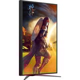 AOC U27G4XM 27" 4K UHD gaming monitor Zwart/rood, HDMI, DisplayPort, 4x USB-A, USB-B, 160 Hz / 320 Hz