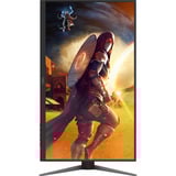 AOC U27G4XM 27" 4K UHD gaming monitor Zwart/rood, HDMI, DisplayPort, 4x USB-A, USB-B, 160 Hz / 320 Hz