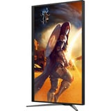 AOC U27G4XM 27" 4K UHD gaming monitor Zwart/rood, HDMI, DisplayPort, 4x USB-A, USB-B, 160 Hz / 320 Hz