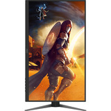 AOC U27G4XM 27" 4K Ultra HD gaming monitor Zwart/rood, 1x DisplayPort, 1x HDMI, 4x USB-A, 160 Hz / 320 Hz