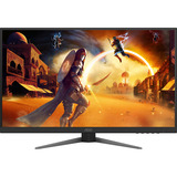 AOC U27G4XM MiniLED dual gaming monitor 27" 4K UHD  Zwart/rood, 1x HDMI, 1x DisplayPort, USB-A, USB-B, 320 Hz