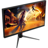 AOC U27G4XM MiniLED dual gaming monitor 27" 4K UHD  Zwart/rood, 1x HDMI, 1x DisplayPort, USB-A, USB-B, 320 Hz