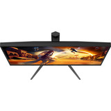 AOC U27G4XM MiniLED dual gaming monitor 27" 4K UHD  Zwart/rood, 1x HDMI, 1x DisplayPort, USB-A, USB-B, 320 Hz