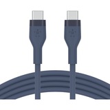 Belkin BOOSTCHARGE Flex USB-C/USB-C-kabel Donkerblauw, 1 m