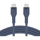 Belkin BOOSTCHARGE Flex USB-C/USB-C-kabel Donkerblauw, 1 meter