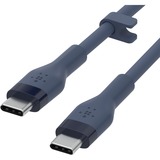 Belkin BOOSTCHARGE Flex USB-C/USB-C-kabel Donkerblauw, 1 m