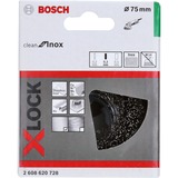Bosch X-LOCK Clean for Inox komborstel gegolfd 75mm roestvrij staal 