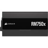 Corsair RM750x, 750 Watt voeding  Zwart, 1x 12VHPWR, 3x PCIe, kabelmanagement