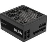 Corsair RM750x, 750 Watt voeding  Zwart, 1x 12VHPWR, 3x PCIe, kabelmanagement