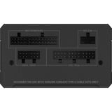 Corsair RM850e (2025), 850 Watt voeding  Zwart, 1x 12VHPWR, 2x PCIe, Kabel-Management