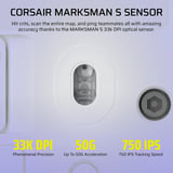 Corsair SCIMITAR Elite Wireless SE gaming muis Wit, 33.000 dpi, RGB leds