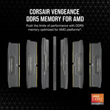Corsair Vengeance 32 GB DDR5-6000 (2x 16 GB) werkgeheugen Zwart, CMK32GX5M2D6000Z38, EXPO
