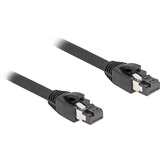 DeLOCK Cat.8.1 netwerkkabel Zwart, 0,5 meter, S/FTP, RJ-45