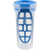 Emsa Clip & Close Shaker 0,5 L maatbeker Transparant/blauw, met mengelement