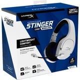 HyperX Cloud Stinger Core - Wireless for PlayStation over-ear gaming headset Wit/blauw, PS5, PS4, PS4 Pro, PC