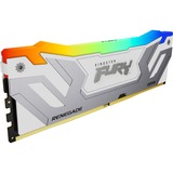 Kingston FURY 24 GB DDR5-8400 (1x 24 GB) werkgeheugen Zilver/wit, KF584CU40RWA-24, Renegade RGB, XMP 3.0