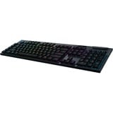 Logitech G915 LIGHTSPEED Wireless RGB Mechanical Gaming Keyboard Zwart, BE Lay-out, GL Tactile, RGB leds, Bluetooth