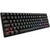 Sharkoon SKILLER SGK50 S2 PBT RGB mechanisch gaming toetsenbord Zwart, BE lay-out (AZERTY), Gateron G Pro 3.0 Yellow, 96%, Hot-swappable