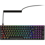 Sharkoon SKILLER SGK50 S2 PBT RGB mechanisch gaming toetsenbord Zwart, BE lay-out (AZERTY), Gateron G Pro 3.0 Yellow, 96%, Hot-swappable