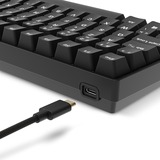 Sharkoon SKILLER SGK50 S2 PBT RGB mechanisch gaming toetsenbord Zwart, BE lay-out (AZERTY), Gateron G Pro 3.0 Yellow, 96%, Hot-swappable