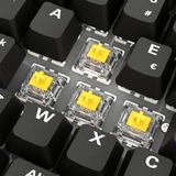 Sharkoon SKILLER SGK50 S2 PBT RGB mechanisch gaming toetsenbord Zwart, BE lay-out (AZERTY), Gateron G Pro 3.0 Yellow, 96%, Hot-swappable