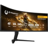 iiyama G-Master Gold Phoenix GCB4986DQSNP-B1 49" UltraWide gaming monitor Zwart, 1x DisplayPort, 2x HDMI, 3x USB-C, 2x USB-A, 240 Hz