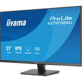 iiyama ProLite X2797QSU-B1 27" monitor Zwart (mat), HDMI, DisplayPort, USB, Audio