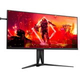 AOC AGON AG405UXC 40" gaming monitor Zwart, 2x HDMI, DisplayPort, VGA, 4x USB-A, USB-B, USB-C, 144 Hz