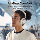 Anker Soundcore Space One Pro on-ear headset Crème, Bluetooth, USB-C