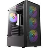 Antec AX26 RGB Elite midi tower behuizing Zwart | 3x USB-A | Tempered Glass