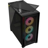 Corsair 4000D RGB AIRFLOW midi tower behuizing Zwart | 1x USB-A | 1x USB-C | RGB | Tempered Glass