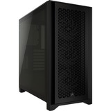 Corsair 4000D RGB AIRFLOW midi tower behuizing Zwart | 1x USB-A | 1x USB-C | RGB | Tempered Glass