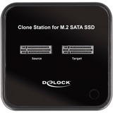 DeLOCK M.2 Docking Station voor 2x M.2 SATA SSD Zwart