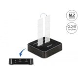 DeLOCK M.2 Docking Station voor 2x M.2 SATA SSD Zwart