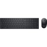 Dell KM5221W draadloze desktopset Zwart, BE lay-out (AZERTY), Plunger, 100%, 1000 - 4000 dpi